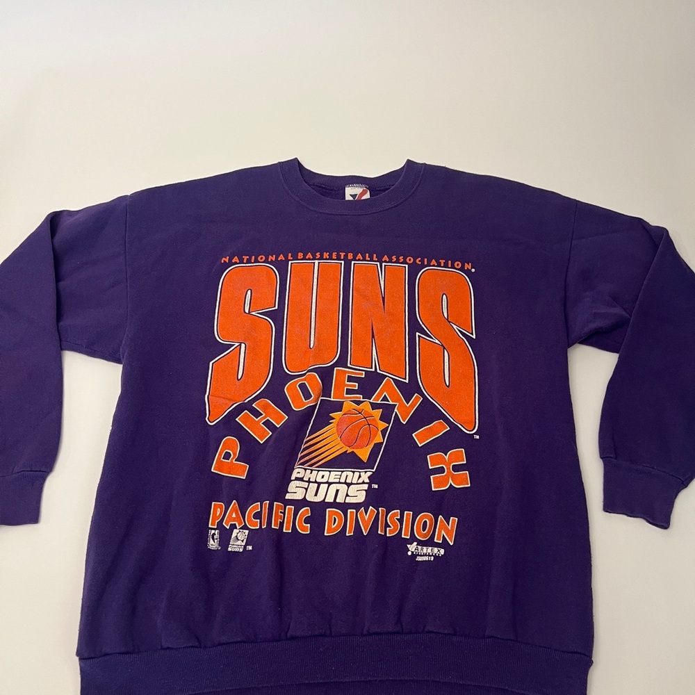 Vintage Phoenix Suns Crewneck Sweater - Bold Purple
